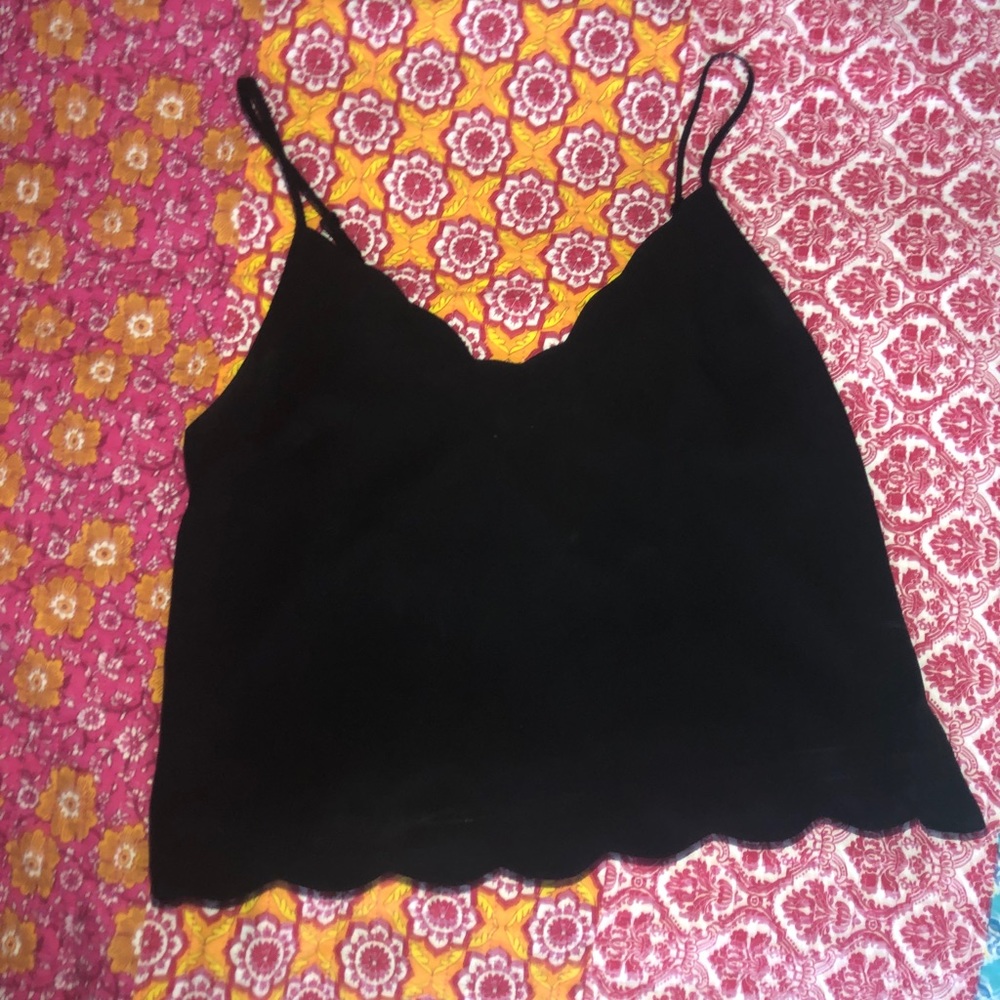 Black tank top